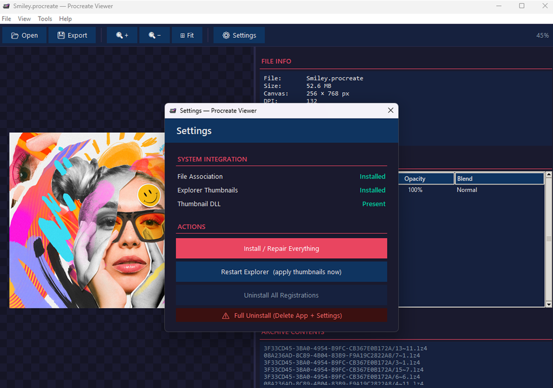 File Explorer thumbnails